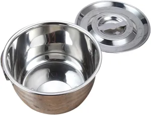 Indoor Outdoor Food Saucepan Portable Cooking Pot Practical Stew Soup Pot Lid Easy to Carry
