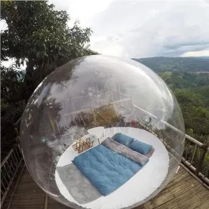 Inflatable Bubble Camping Tent, Outdoor Rainproof Transparent Dome Bubble House Family Backyard Stargazing Outdoor Camping Bubble Tent(4m 13feet)