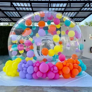Inflatable Bubble Tent, Inflatable Bubble Camping Tent/Outdoor Rainproof Transparent Dome Bubble House, Suitable for DIY Family Backyard Stargazing Outdoors,5m/16ft