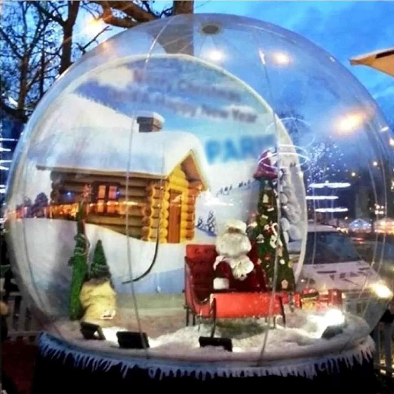 Inflatable Bubble Tent Transparent Outdoor Camping Party Tent Bubble House Rainproof Family Backyard Stadium Rest Place Air Cushion Tent Activity Theme Tent