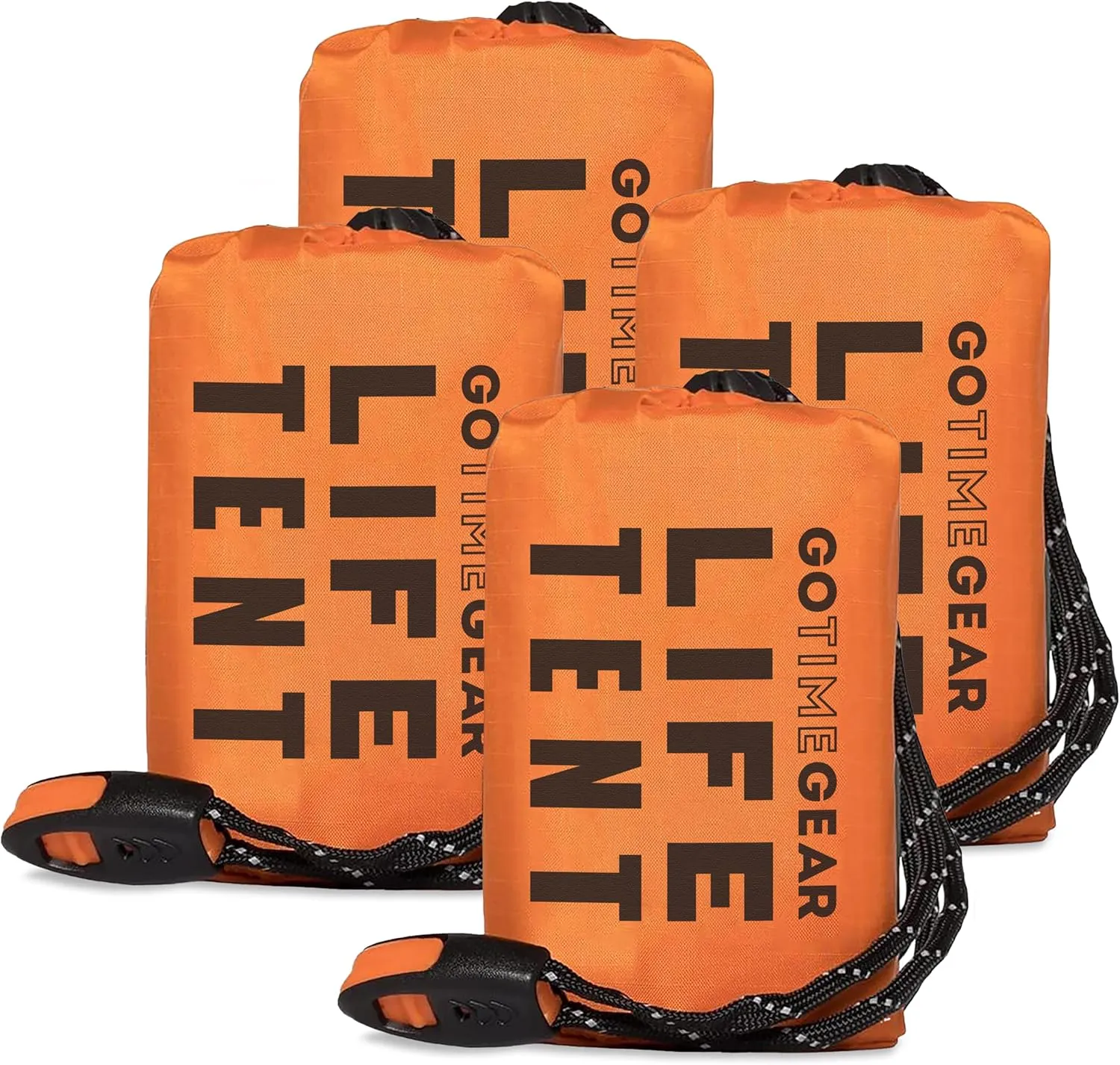 ITEM# 0098   Emergency Survival Shelter – 2 Person Emergency Tent – Use As Survival Tent, Emergency Shelter, Tube Tent, Survival Tarp - Includes Survival Whistle & Paracord (Watch Video)