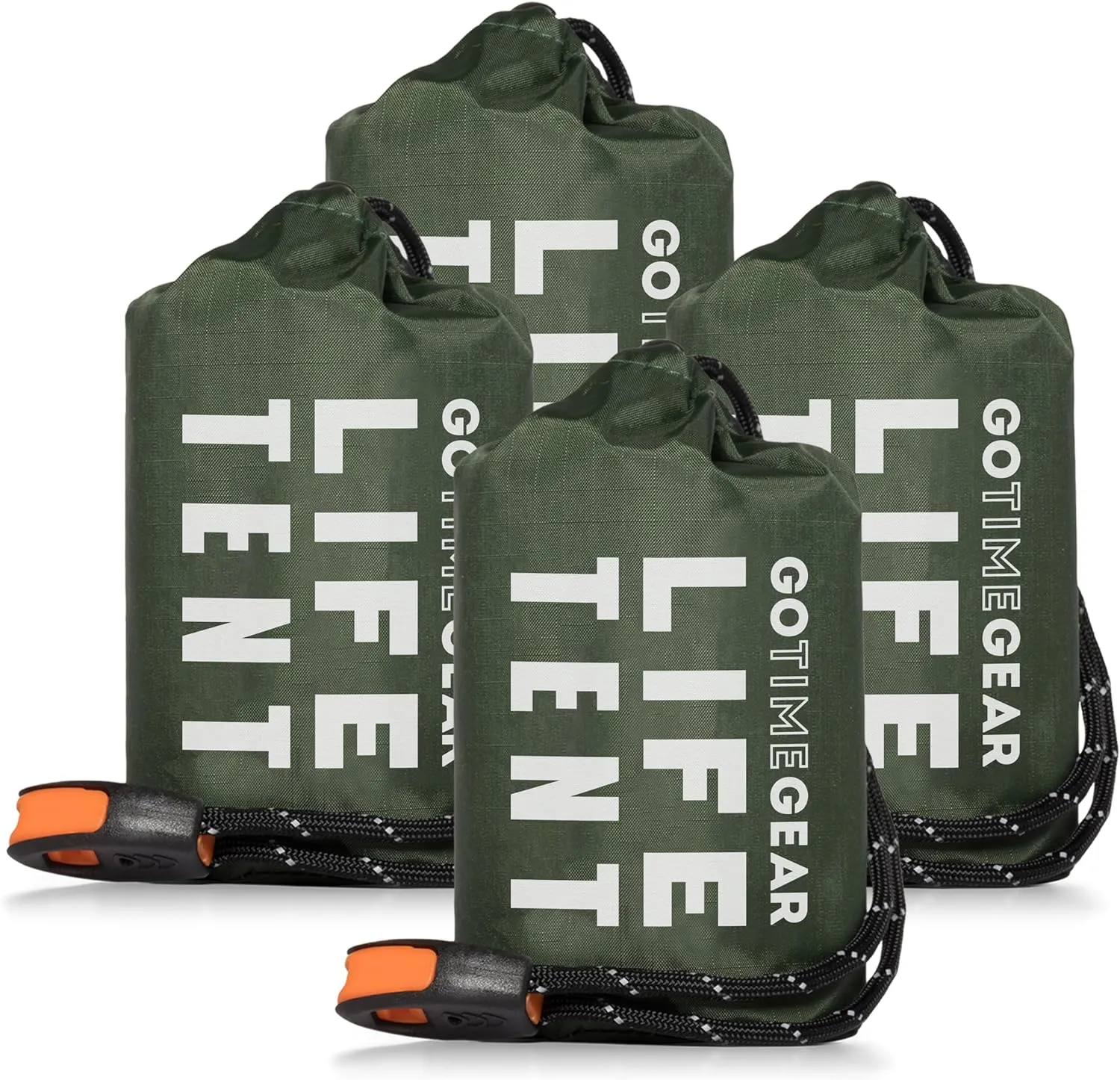 ITEM# 0098   Emergency Survival Shelter – 2 Person Emergency Tent – Use As Survival Tent, Emergency Shelter, Tube Tent, Survival Tarp - Includes Survival Whistle & Paracord (Watch Video)