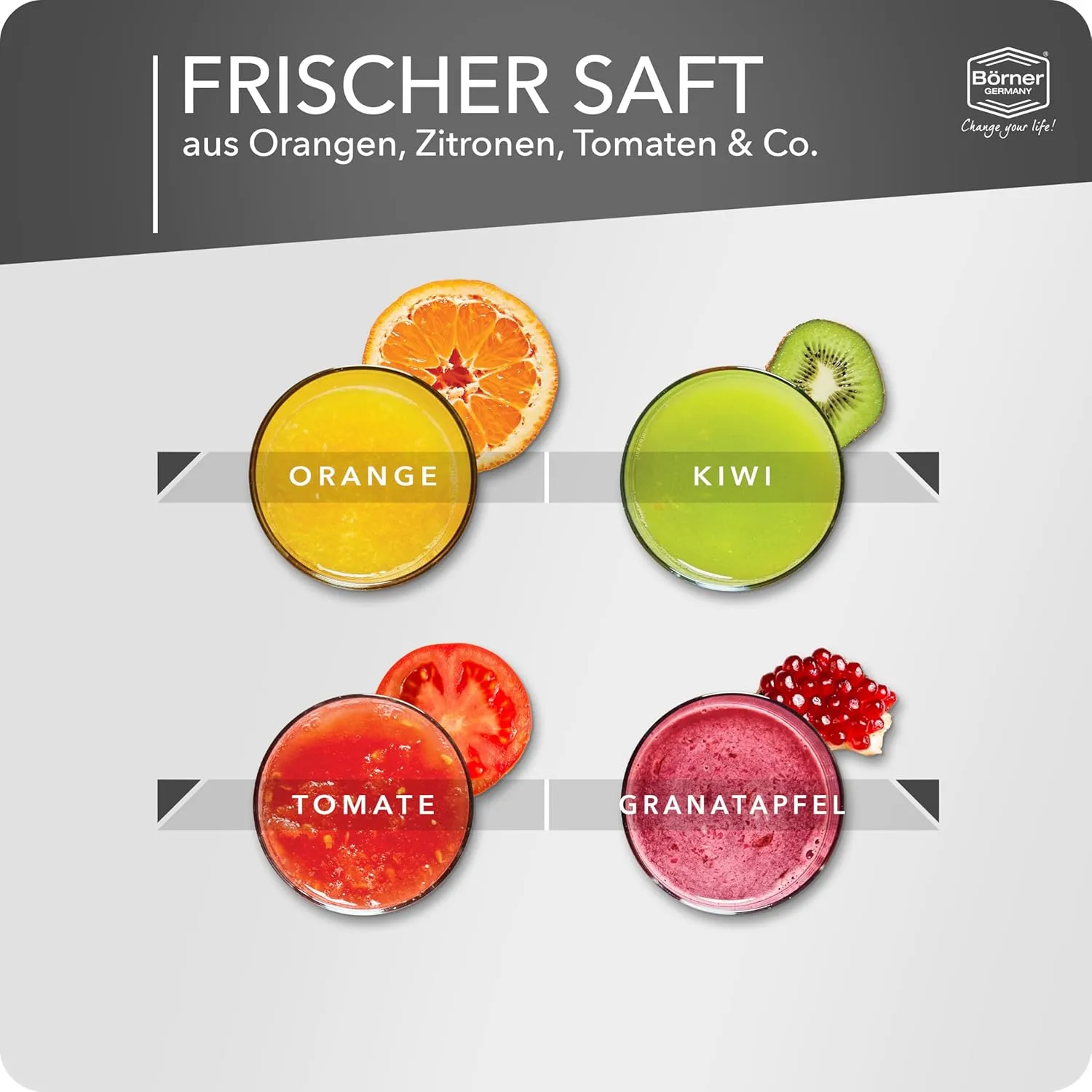 Juice Press • Citrus Press for Fresh Fruit/Vegetable Juices • Juicer with Juice Container • Manual Lemon & Orange Press • Citrus Juicer • Fruit Squeezer • Color: Black