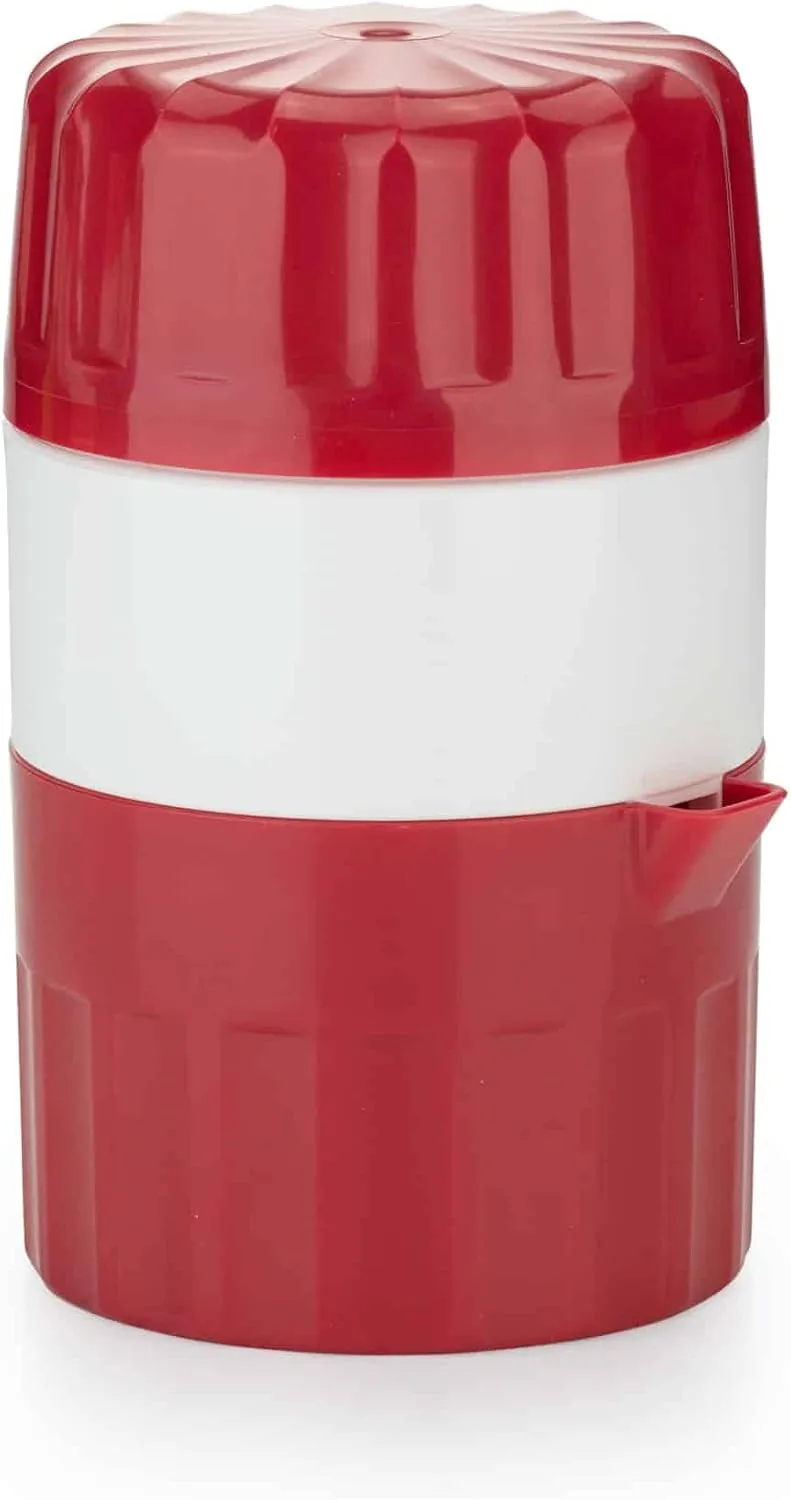Juice Press • Citrus Press for Fresh Fruit/Vegetable Juices • Juicer with Juice Container • Manual Lemon & Orange Press • Citrus Juicer • Fruit Squeezer • Color: Green