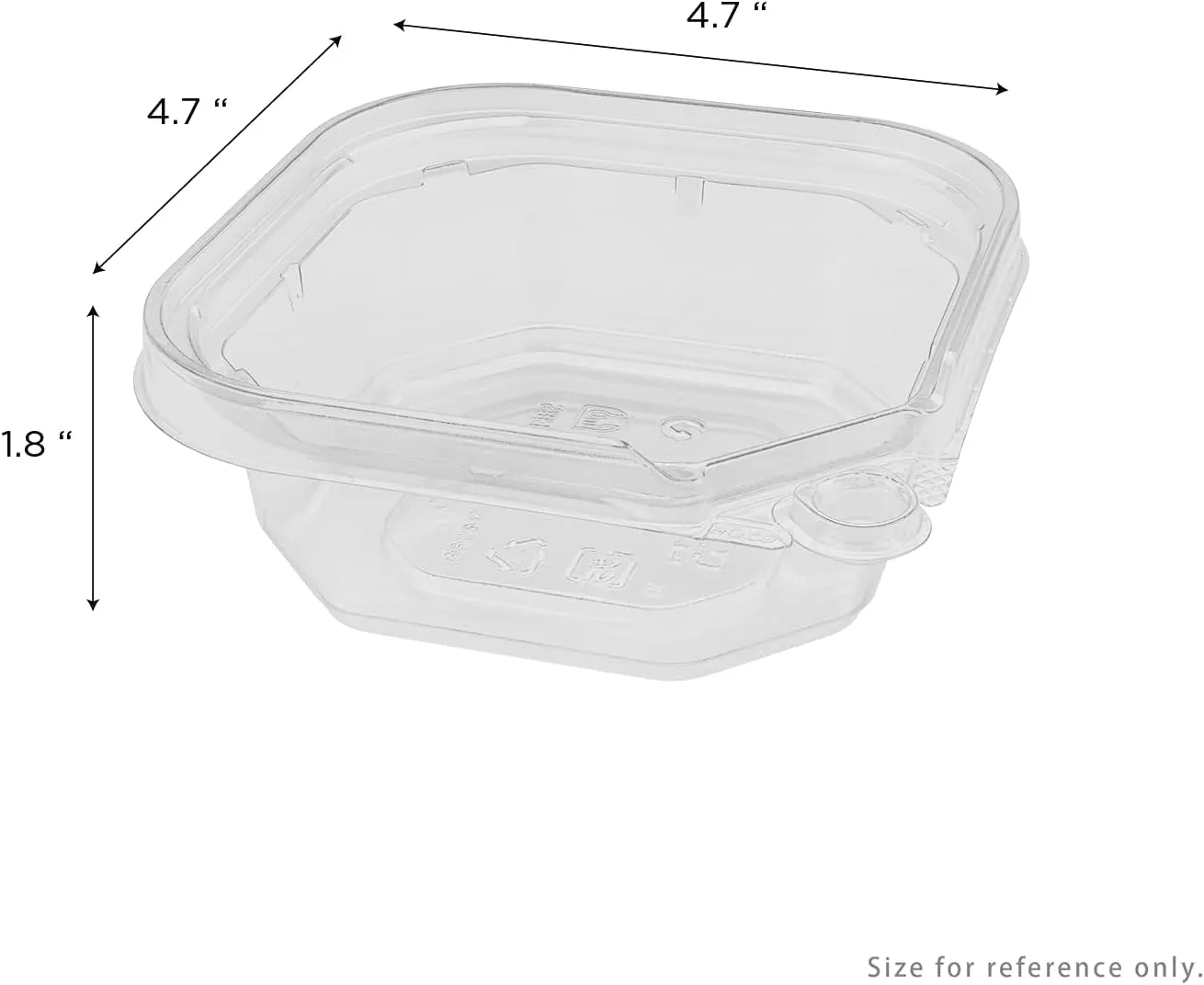 Karat PET Tamper-Resistant Clear Food Containers - Leak-Proof, BPA Free Plastic Dessert Containers, Perfect for Take Out and Retail, with Pull Tab Lock - Case of 400 (8oz)