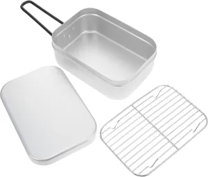 KICHOUSE 2pcs Hiking Cooler Lunch Box for Camping Cute Bento Lunch Container Portable Outdoor Cookware