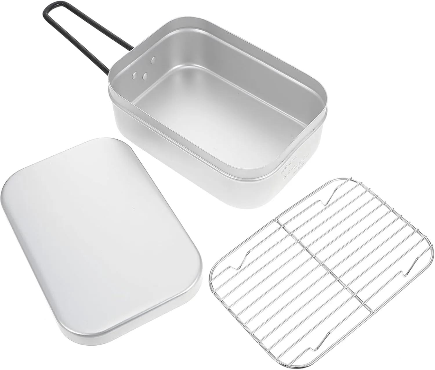 KICHOUSE 2pcs Hiking Cooler Lunch Box for Camping Cute Bento Lunch Container Portable Outdoor Cookware