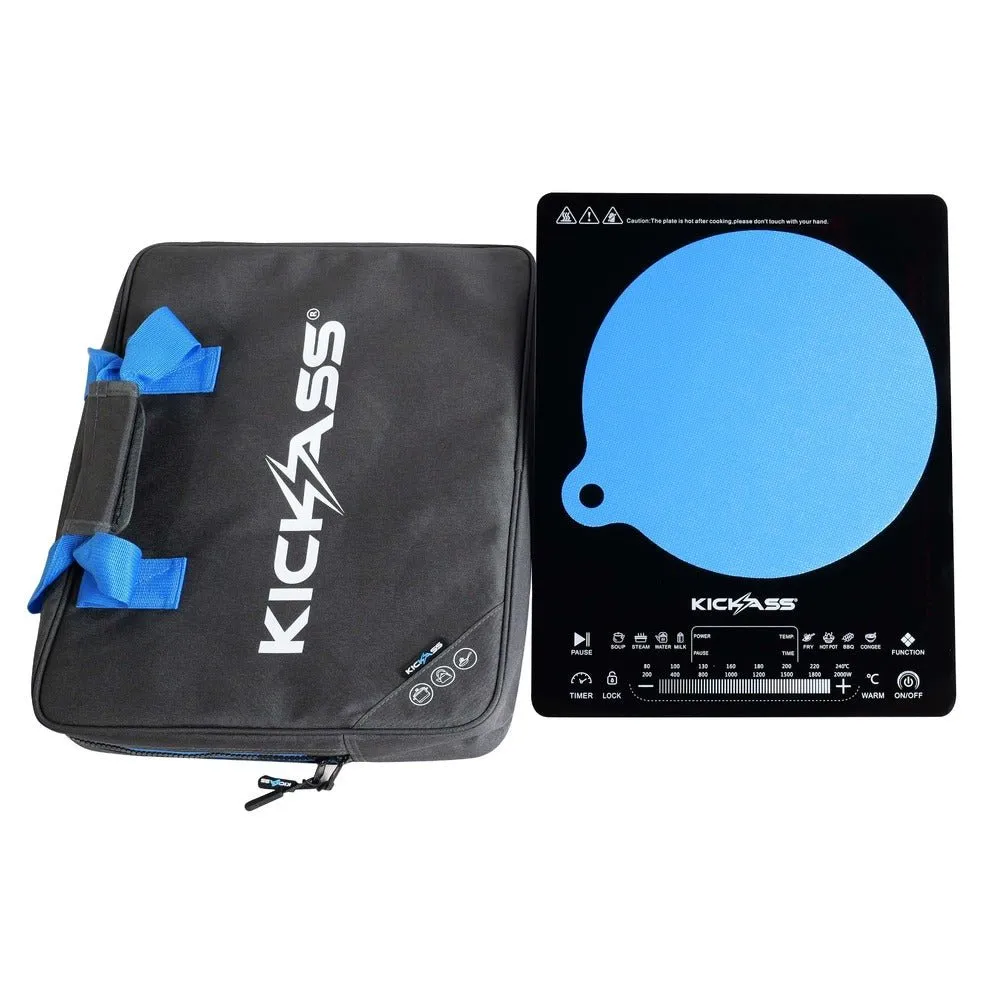 KickAss QuickFire Portable 2000W Induction Cooktop For Camping