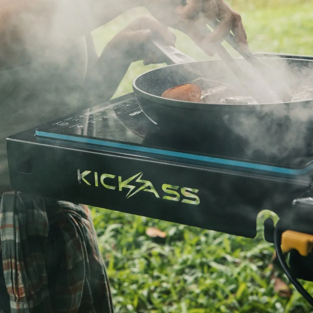 KickAss QuickFire Portable 2000W Induction Cooktop For Camping