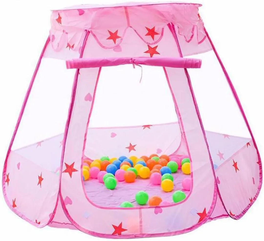 Kisangel Game Ball Pool Tent Tent Playhouse for Indoor Game House for Pink