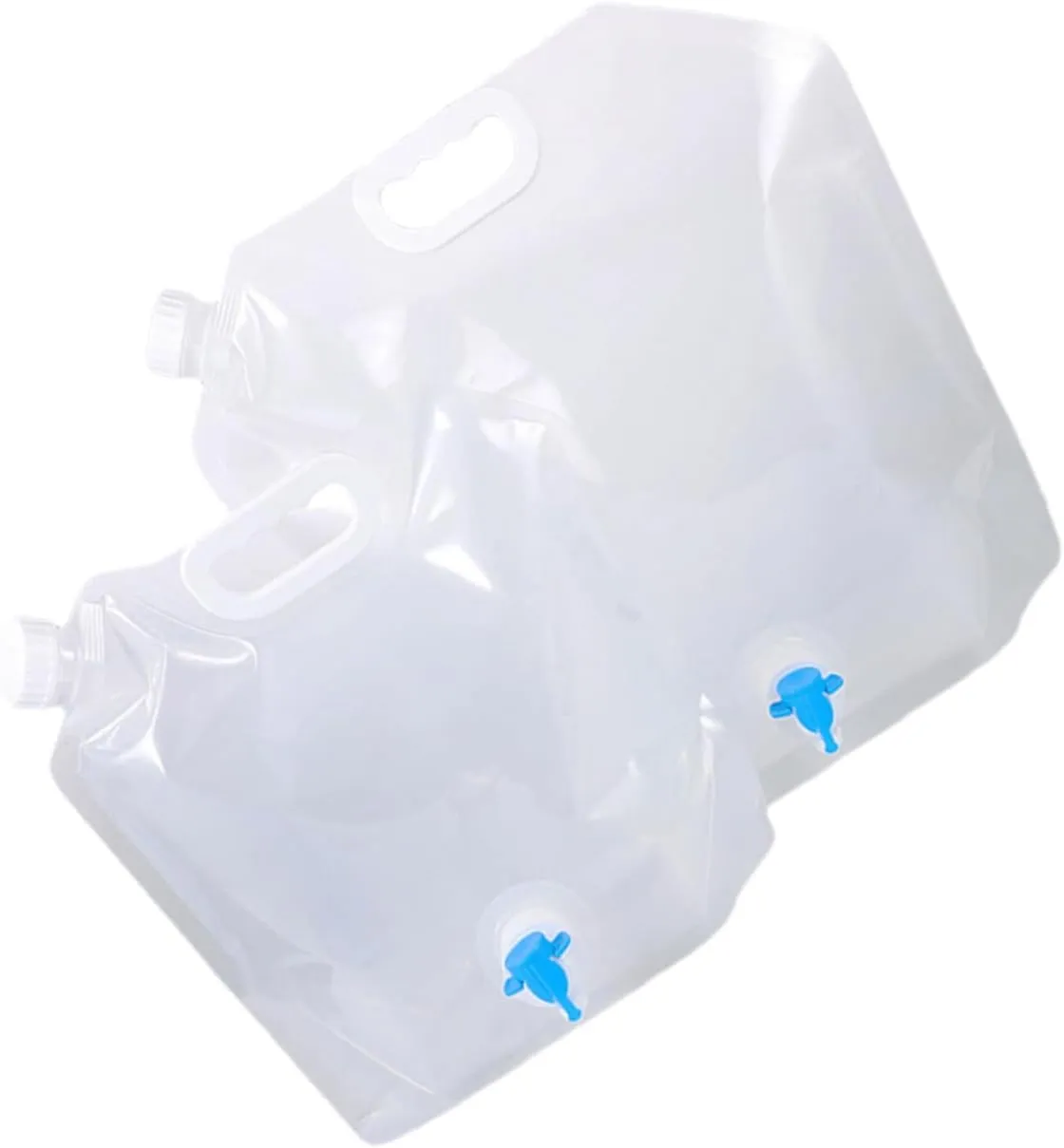 Kisangel Professional Water Storage Bag 2 Pack Collapsible Camping Water Containers Leak-proof Design