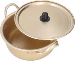 Korean Ramen Pot, Lightweight Stackable Portable Ramen Pot with Lid for Home, Camping, Hiking, Noodle Pan, Cooking Pot, Curry Rice