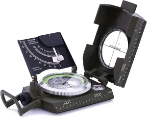 KouRy Mulitifunctional Outdoor Survival Military Compass Camping Waterproof Geological Compass Digital Navigation Equipment Easy to Carry