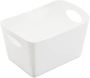 Koziol, Storage Box, Organiser, Container, tub, Plastic, Material, 1l, Recycled White