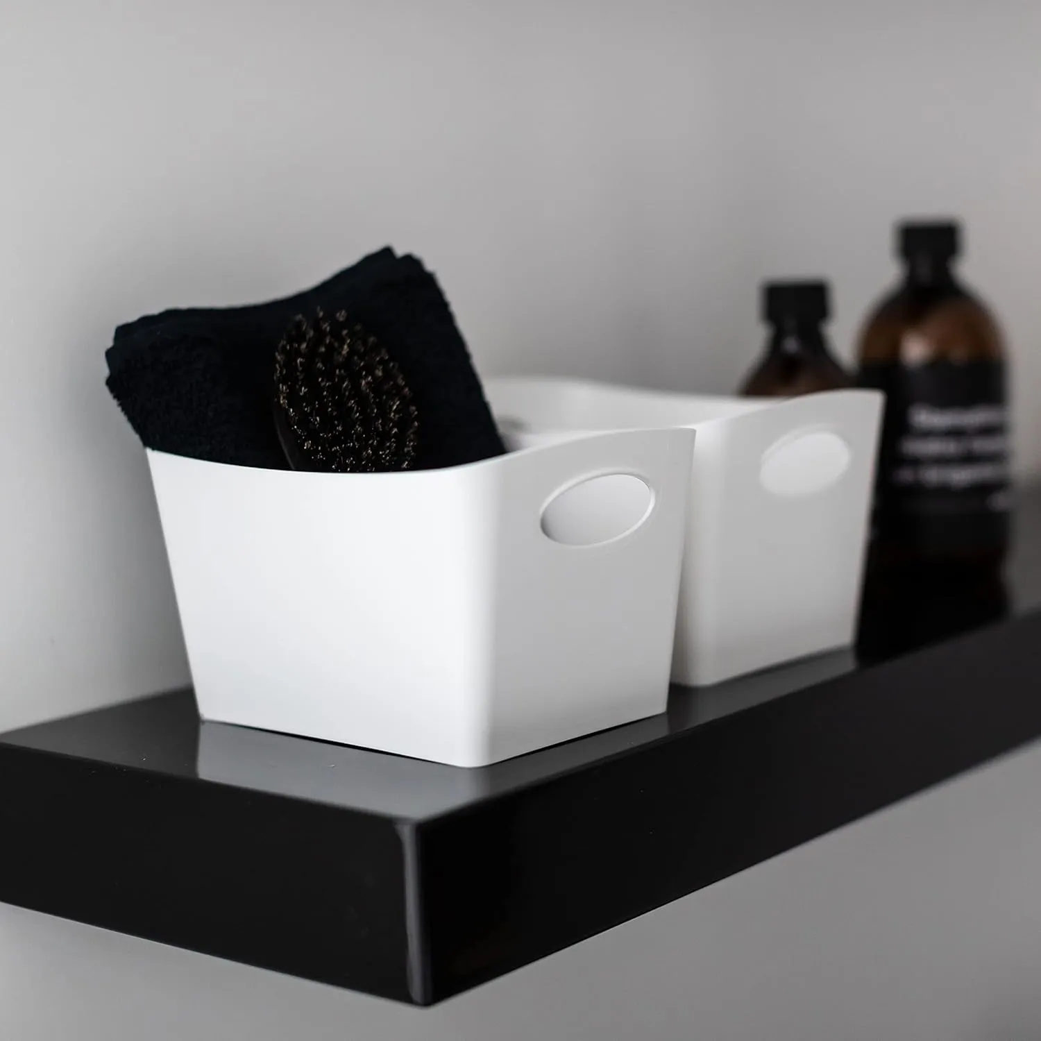 Koziol, Storage Box, Organiser, Container, tub, Plastic, Material, 1l, Recycled White