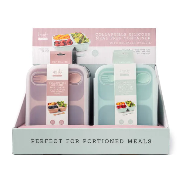 Krumbs Kitchen Collapsible Silicone Meal Prep Container