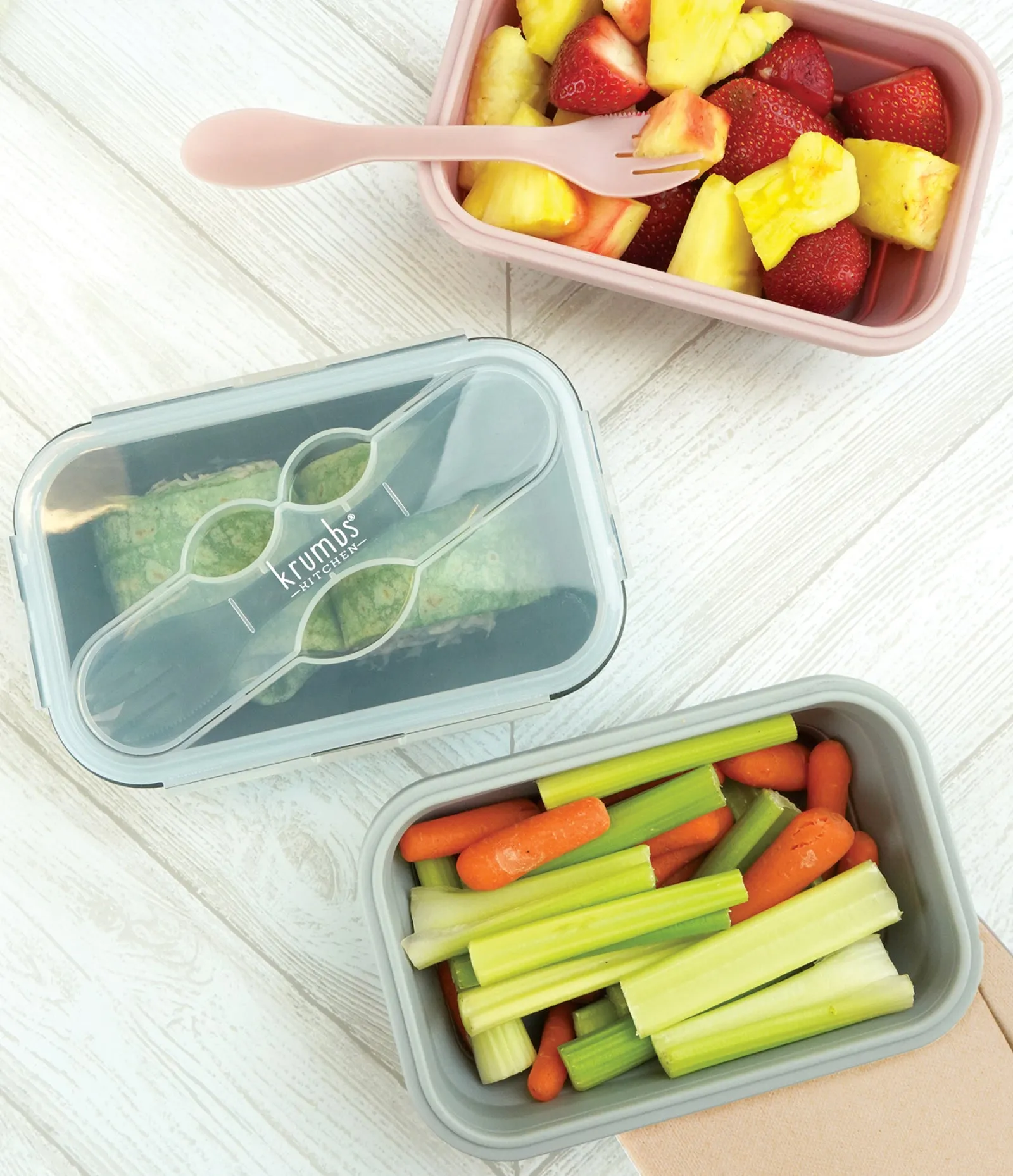 Krumbs Kitchen - Essentials Silicone Lunch Container