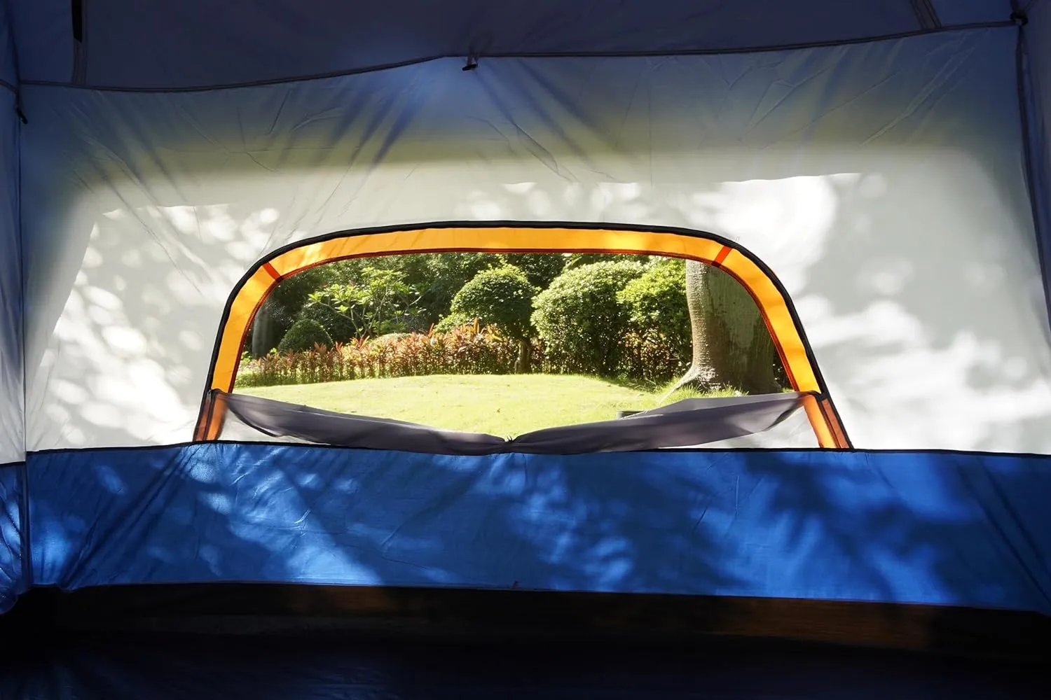 KTT Extra Large Tent 10-12-14 Person(B),Family Cabin Tents,2 Rooms,3 Doors and 3 Windows with Mesh,Straight Wall,Waterproof,Double Layer,Big Tent for Outdoor,Picnic,Camping,Family Gathering