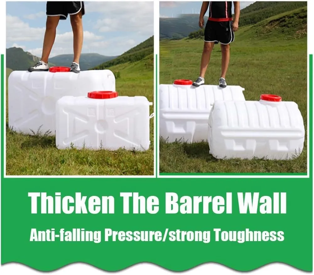 Large Plastic Water Storage Tanks with Faucet Water Container Multifunctional Water Tank Emergency Water Storage 25L/ 30L/ 48L/75L/150L/200L Camping & Hiking(Size:30L)