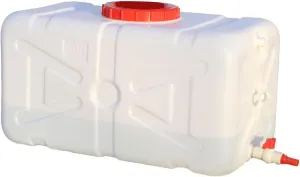 Large Plastic Water Storage Tanks with Faucet Water Container Multifunctional Water Tank Emergency Water Storage 25L/ 30L/ 48L/75L/150L/200L Camping & Hiking(Size:30L)