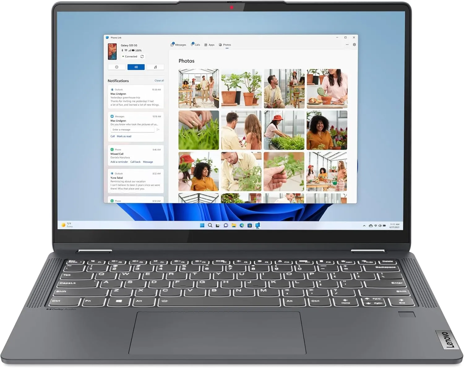 Lenovo IdeaPad Flex 5i - (2023) - Everyday Notebook - 2-in-1 Laptop Computer - Windows 11-14" WUXGA Touchscreen - 8GB Memory - 256GB Storage - Intel Core i3-1215U - Fingerprint Reader - Storm Grey