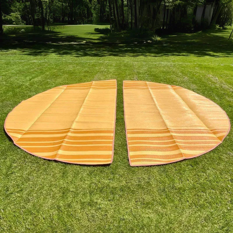 Life in Tents Striped Bell Tent Floor Matting Cover