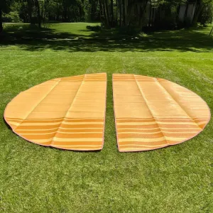 Life in Tents Striped Bell Tent Floor Matting Cover