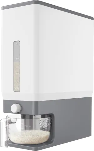 Lifewit Rice Dispenser 25 Lbs(11.3kg), Rice Storage Container Sealed Moisture Proof with Measuring Cup for Kitchen Pantry Household, BPA-Free