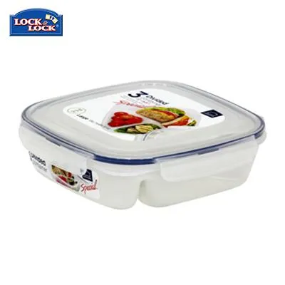 Lock & Lock Classic Food Container with 3 Dividers 1.5L