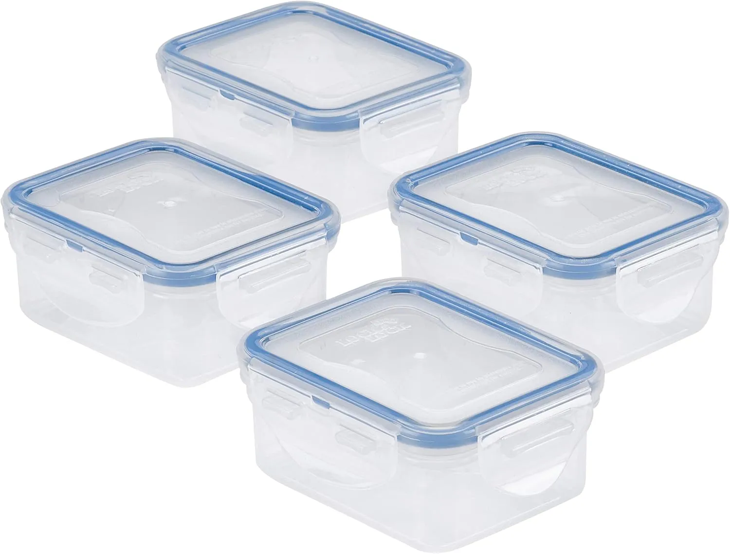 LOCK & LOCK Easy Essentials Food Storage Container Set, 4-Piece -Clear