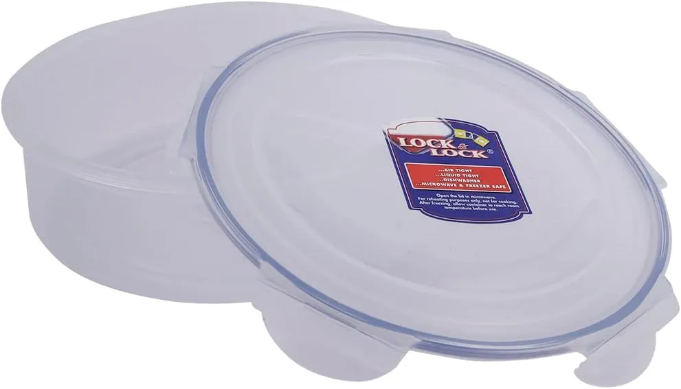 Lock & Lock Round Storage Container - Clear, 2.5 L