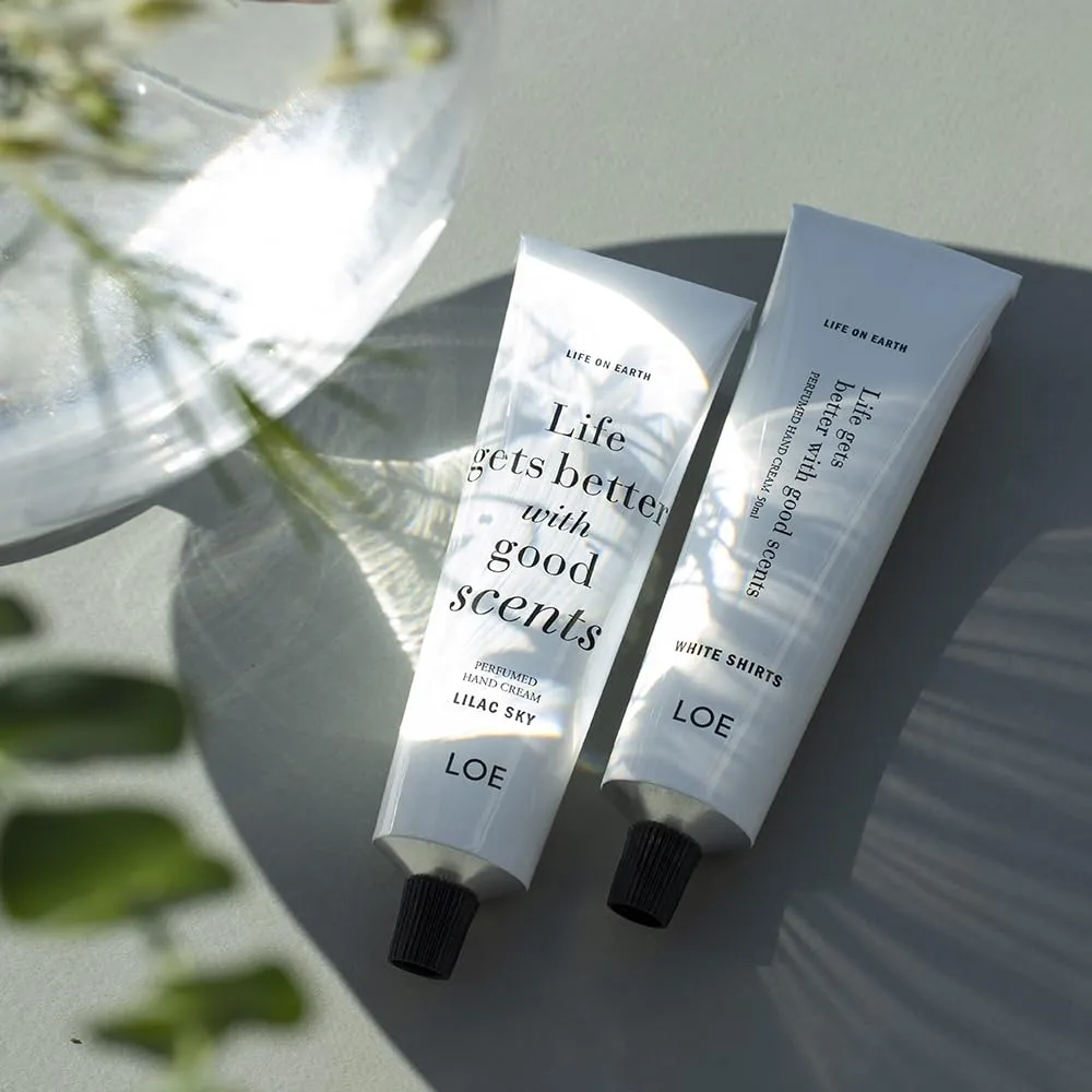 LOE Life On Earth perfumed hand cream, 50ml/1.69fl oz (LILAC SKY)