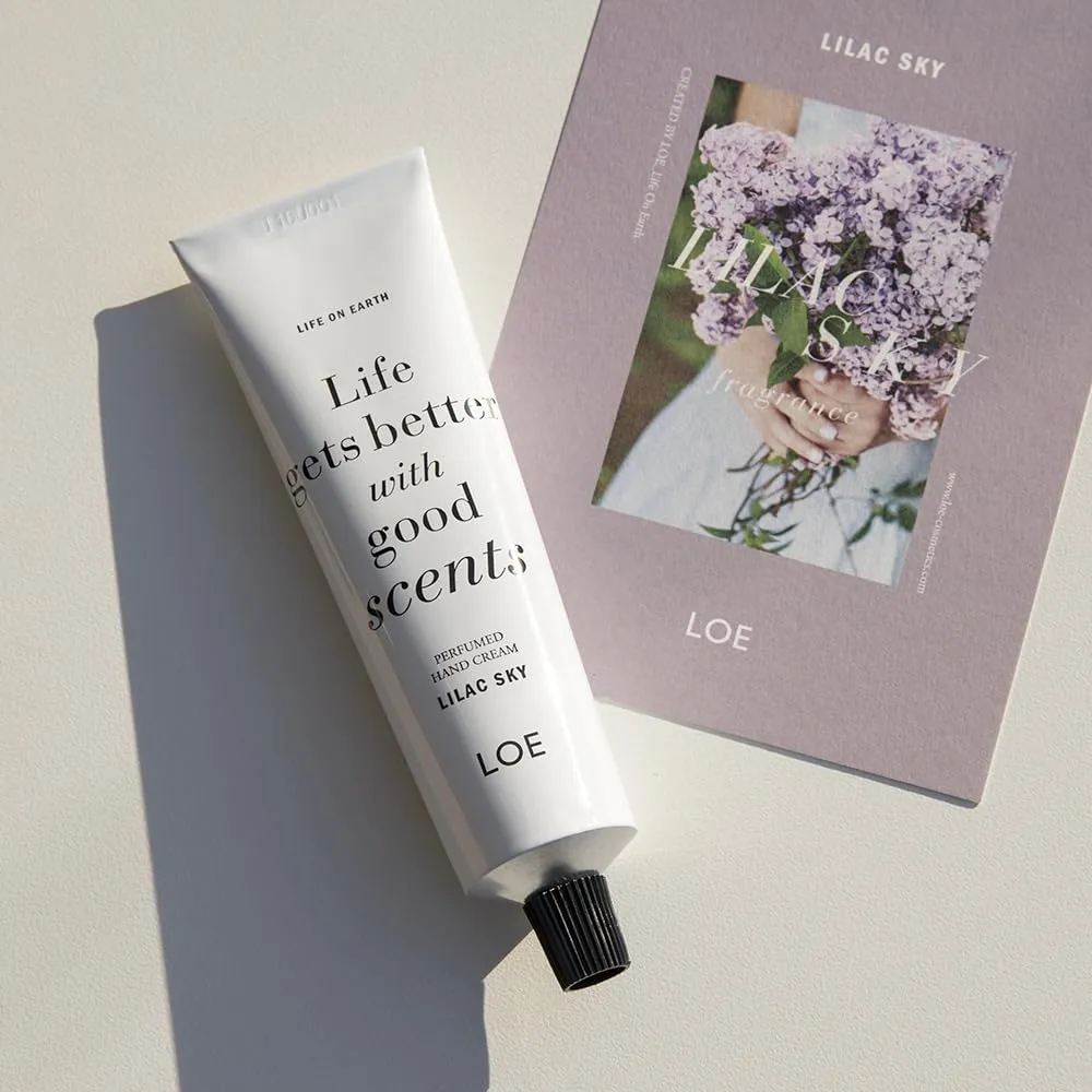 LOE Life On Earth perfumed hand cream, 50ml/1.69fl oz (LILAC SKY)