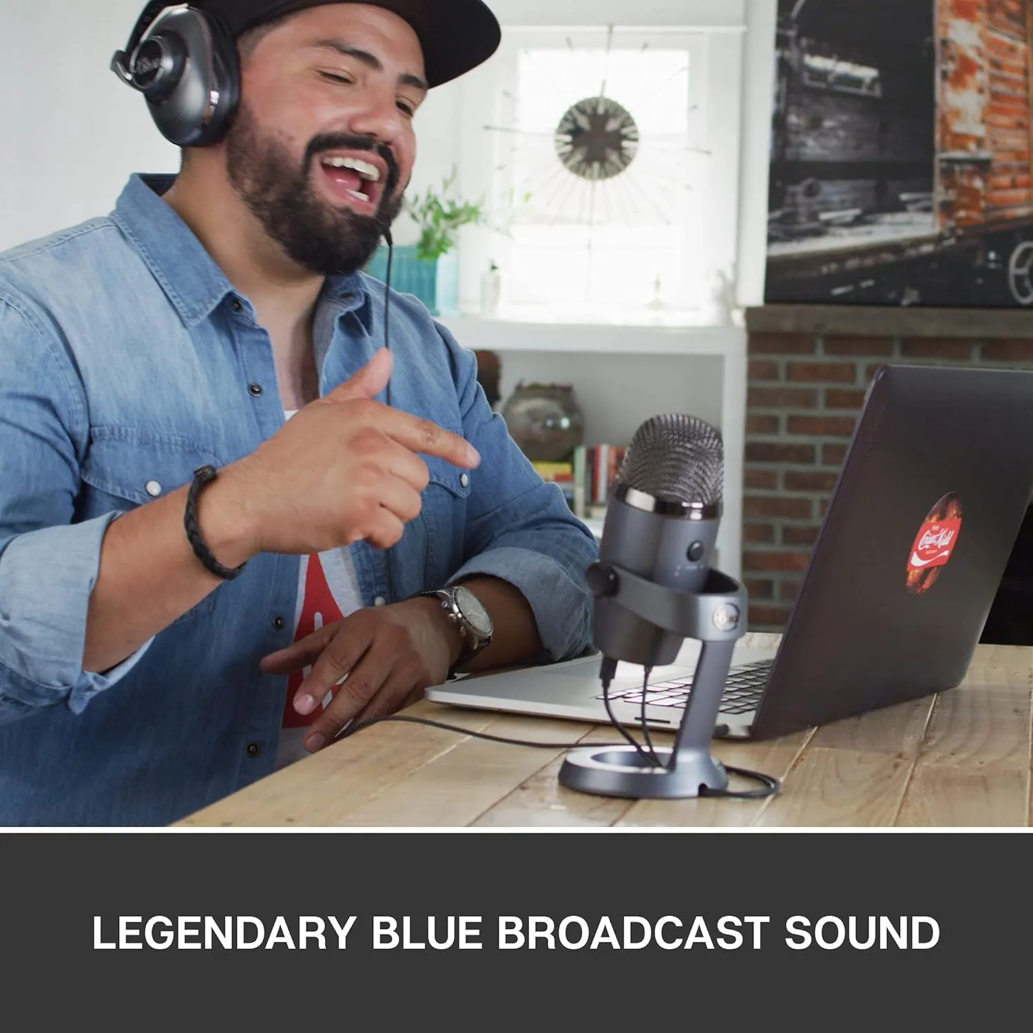 Logitech for Creators Blue Yeti Nano USB Microphone for Gaming, Streaming, Podcasting,Twitch, YouTube, Discord, Recording for PC and Mac, Plug & Play - Shadow Grey