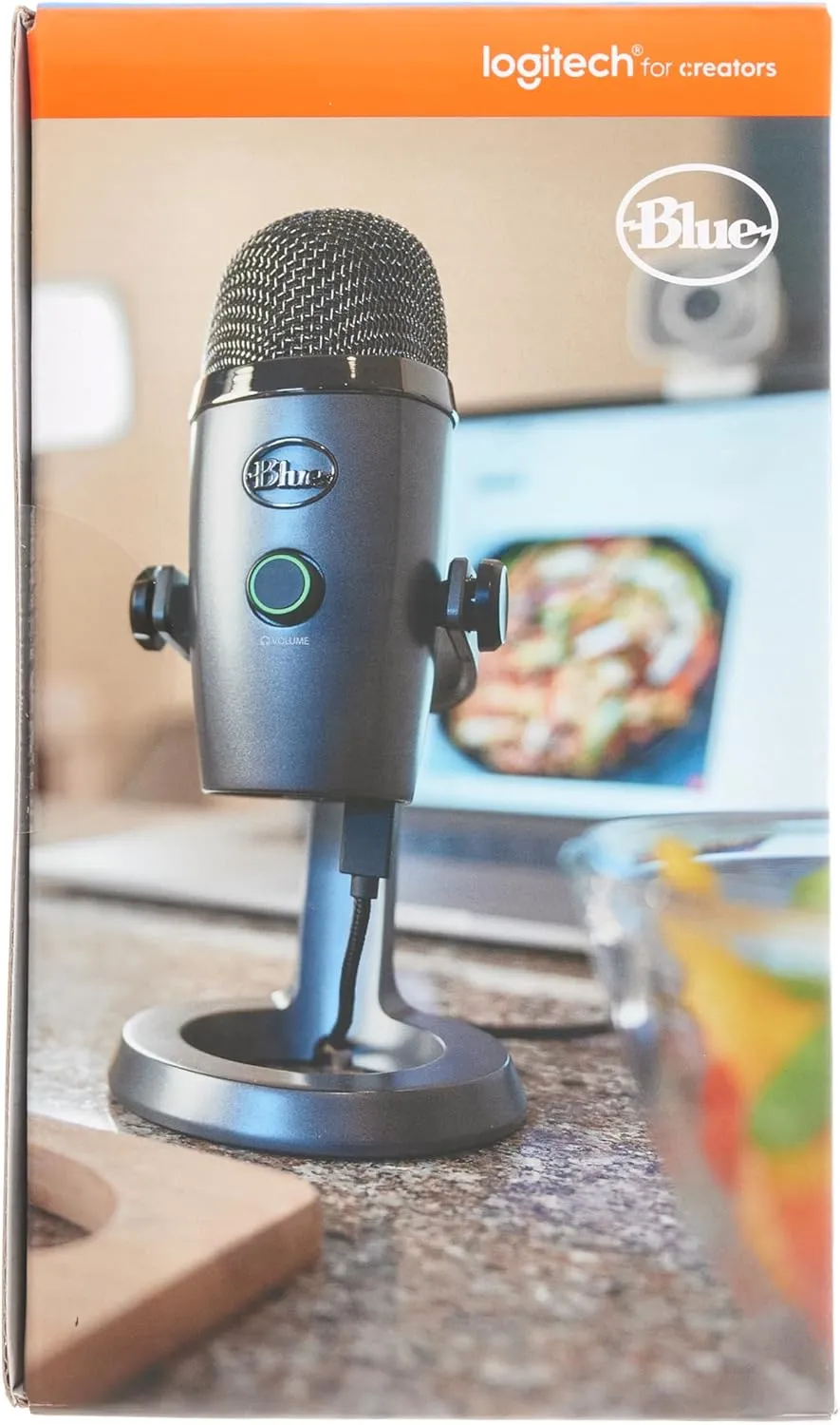 Logitech for Creators Blue Yeti Nano USB Microphone for Gaming, Streaming, Podcasting,Twitch, YouTube, Discord, Recording for PC and Mac, Plug & Play - Shadow Grey