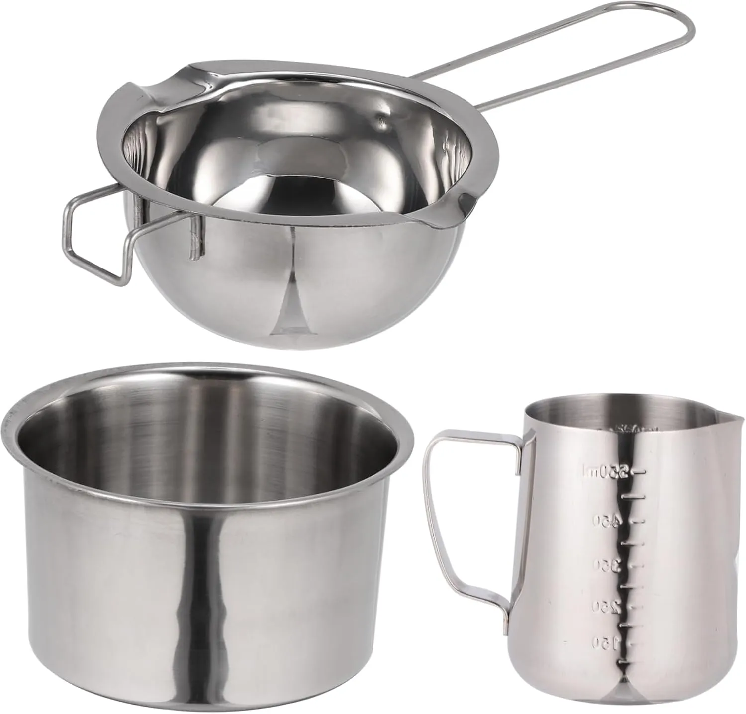 Luxshiny Perfect for Cookers Professional Compact Baking Chocolate Pan Stainless Steel Butter Melting Pot Heat Distribution