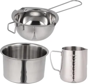 Luxshiny Perfect for Cookers Professional Compact Baking Chocolate Pan Stainless Steel Butter Melting Pot Heat Distribution
