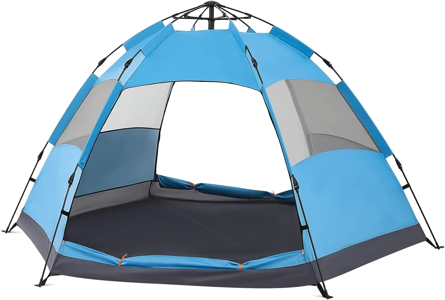 Magshion 2 Person Camping Tent with Carrying Bag Lightweight Weatherproof Backpacking Blue Outdoor Tent for Backpacking Hiking or Beach by Wakeman Outdoors