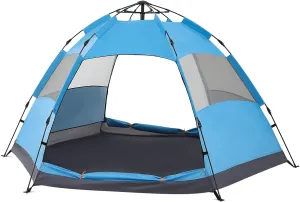 Magshion 2 Person Camping Tent with Carrying Bag Lightweight Weatherproof Backpacking Blue Outdoor Tent for Backpacking Hiking or Beach by Wakeman Outdoors