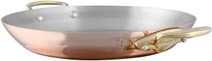 Mauviel M'Heritage 150 B 1.5mm Polished Copper & Stainless Steel Round Pan, 10.2-in, Made in France