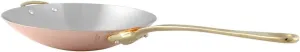 Mauviel M'Heritage 150 B 1.5mm Polished Copper & Stainless Steel Wok/Stir Frying Pan With Brass Handle, 11.8-in, Made in France