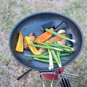 MDybf Outdoor Portable Pan Foldable Camping Cookware Non-Stick Pan Cooking Frying Camping Picnic Hiking Utensils