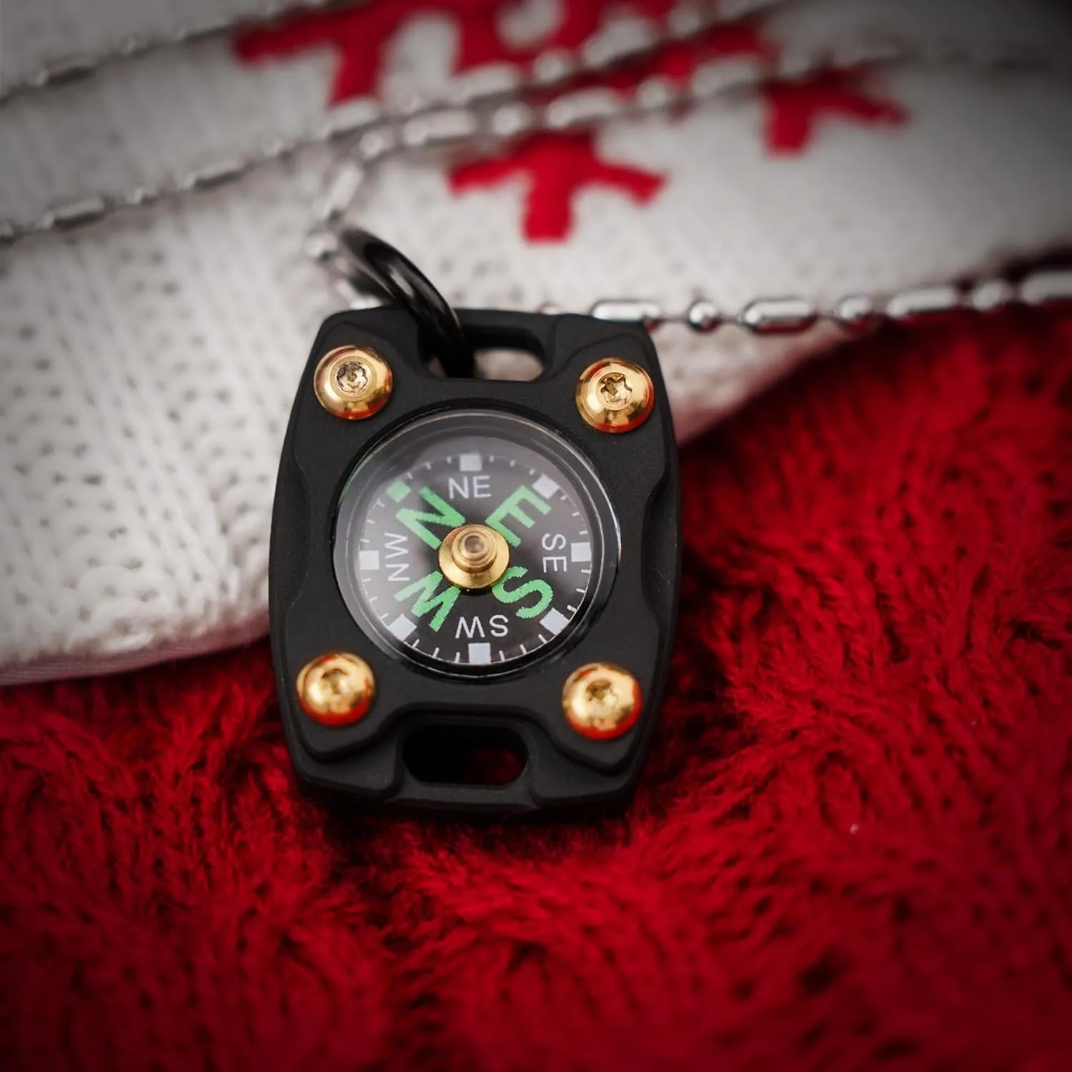 MecArmy CMP/CMP2 Mini Compass- Meaningful Graduation Birthday Gifts for Men Women, EDC Titanium/Brass/Copper Pocket Compass for Hiking SurvivaI, IPX5 Waterproof, Glow in The Dark, Necklace Pendant