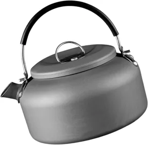Milisten Elegant Camping Tea Kettle 1.4l Stovetop Water Pot Portable Outdoor Cookware Aluminum Alloy Collapsible Design