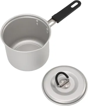 Milk Warmer Pot, Aluminum Camping Cookware Set, Portable Fast Heating Foldable Pot for Outdoor Activities, Suitable for Hiking, Backpacking, and Cooking