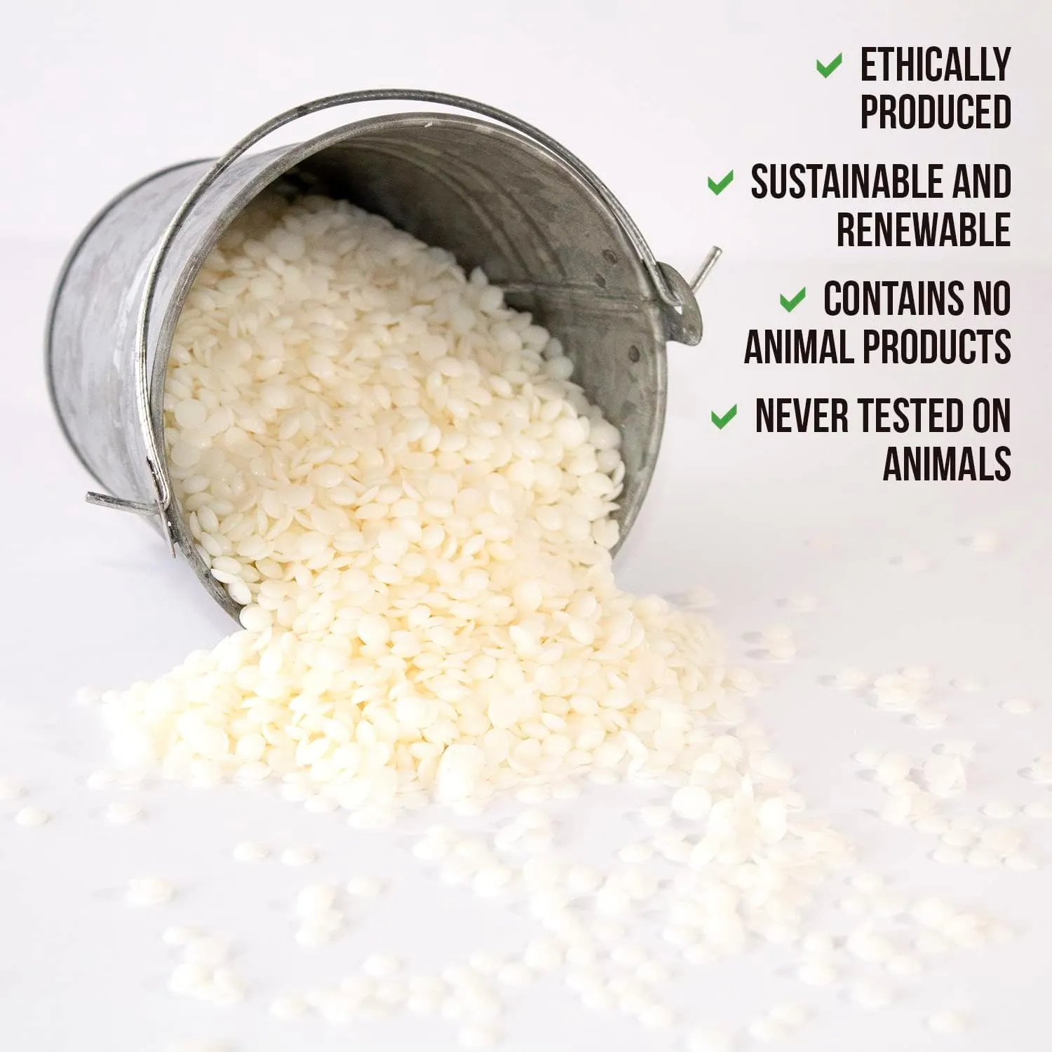 Millennium Soy Wax Beads for Candle Making - Natural Candle Making Supplies - Paraffin-Free, Beeswax-Free Candle Wax for Container Candles, Tealights and Wax Melts, 45 lbs