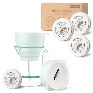 Miniwell Filtration System L901-01 Water Camping Filter with Replaceable Filter - for Hiking Purification - Remove Chlorine