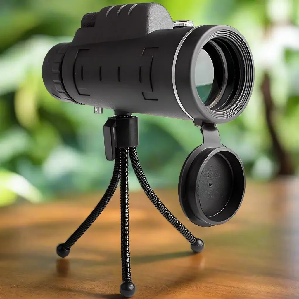 Monocular Telescope with Compass Tripod