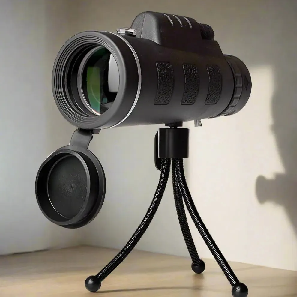 Monocular Telescope with Compass Tripod
