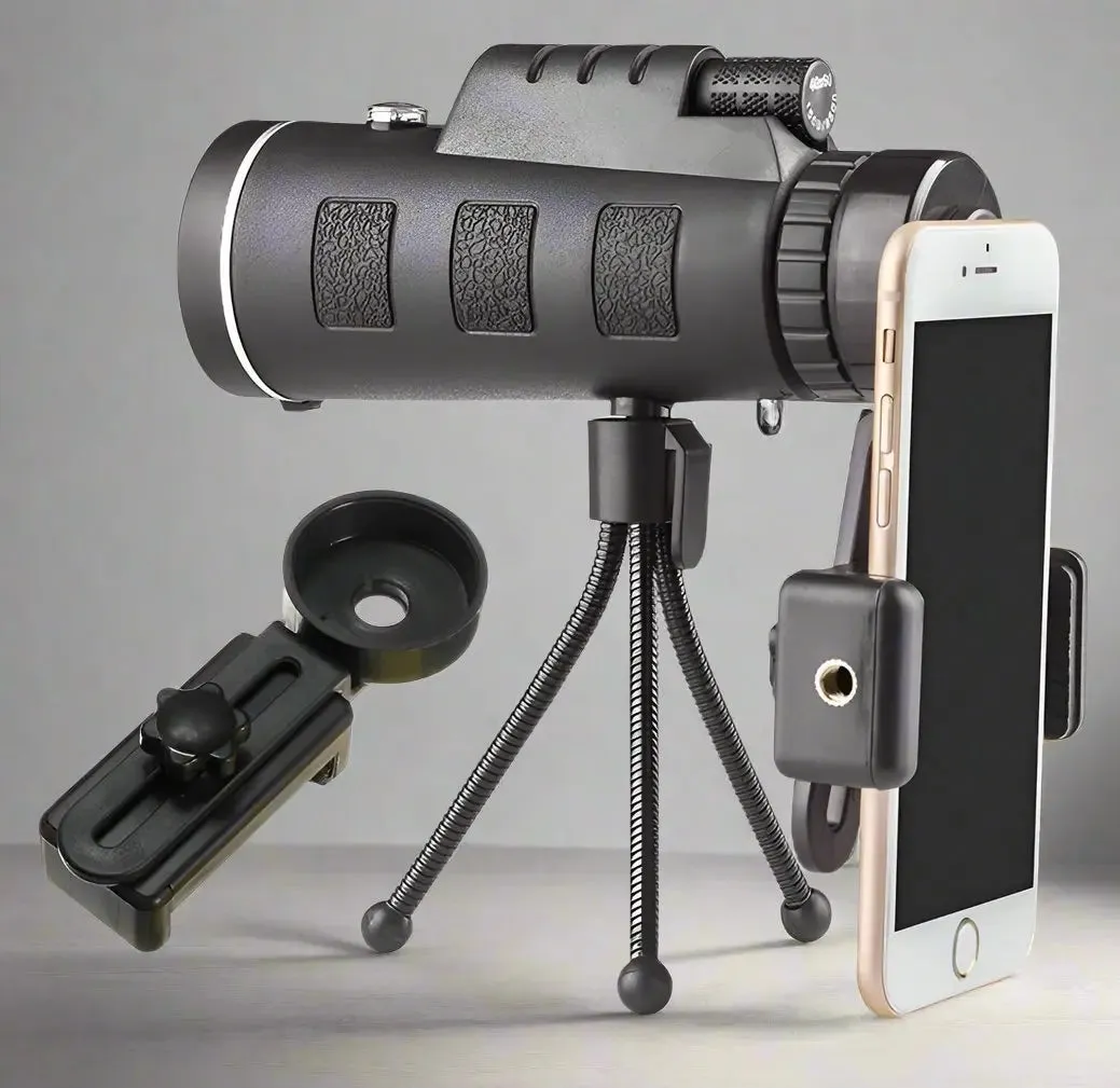 Monocular Telescope with Compass Tripod